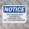 Signmission High Voltage Area Authorized Personnel Only OSHA Notice Sign, Plastic, 14in W x 10in L, 2PK OS-2PACK-NS-P-1014-L-13506 - alternate 4